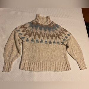 American Eagle Cream Textured Knit